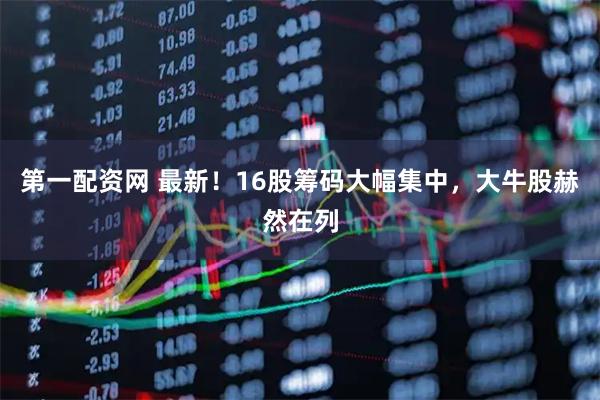 第一配资网 最新！16股筹码大幅集中，大牛股赫然在列