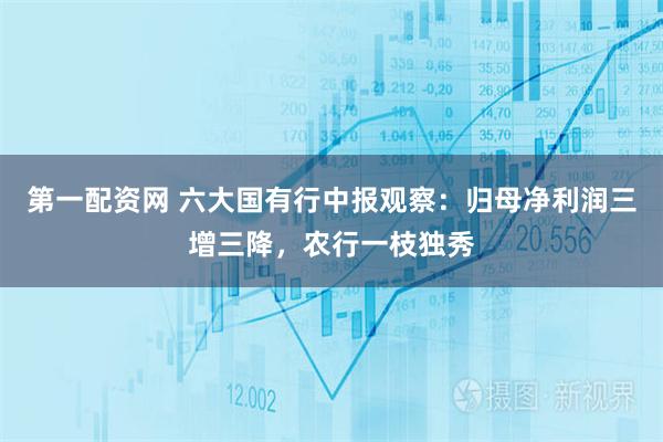 第一配资网 六大国有行中报观察：归母净利润三增三降，农行一枝独秀