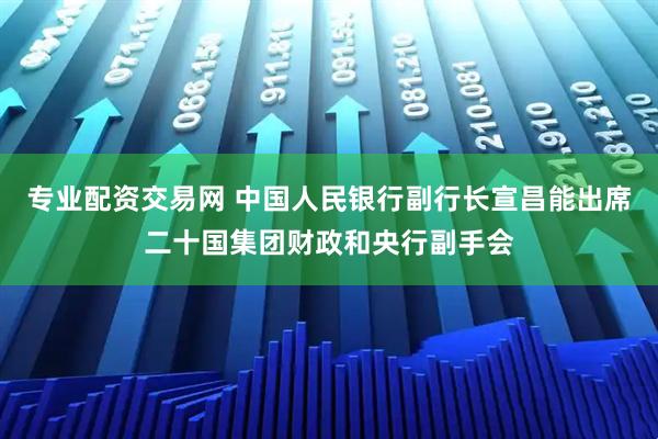 专业配资交易网 中国人民银行副行长宣昌能出席二十国集团财政和央行副手会